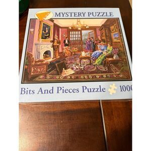Bits and Pieces "Murder at Bedford Manor" 1000-piece mystery puzzle Sealed